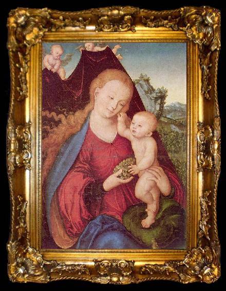 framed  Lucas Cranach Madonna, ta009-2